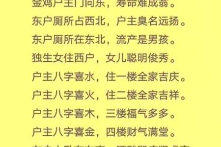 风水对人的影响，阳宅直断50条