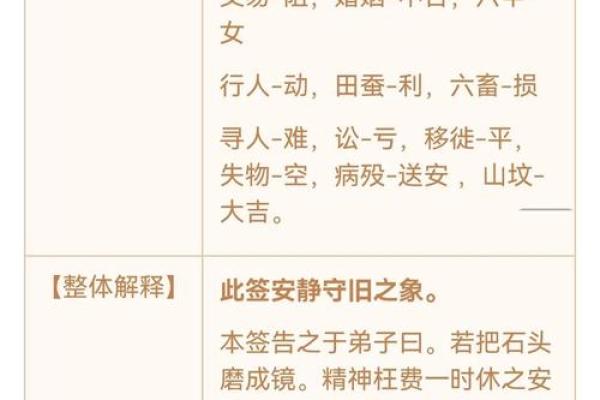 观音灵签爱情解签全解