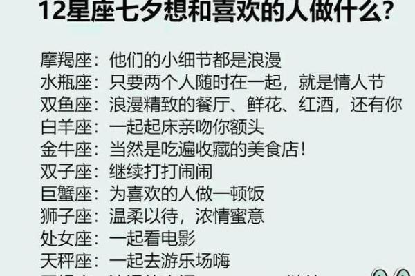 12星座女七夕前搞定男神的攻略