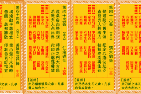 观音灵签40签求子解释