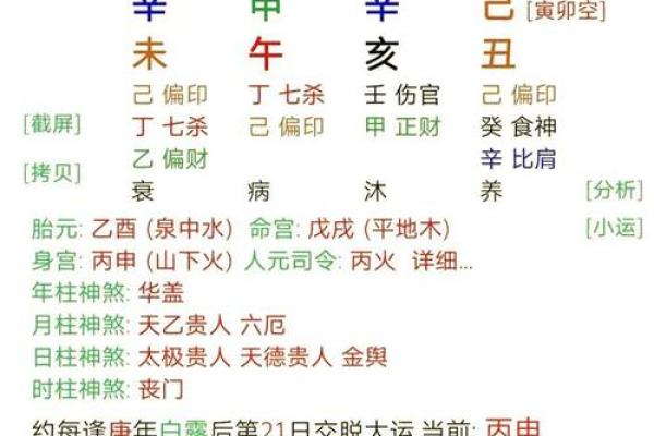 解读八字排盘