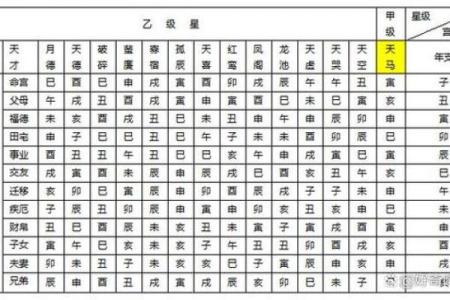 紫薇斗数生年干支
