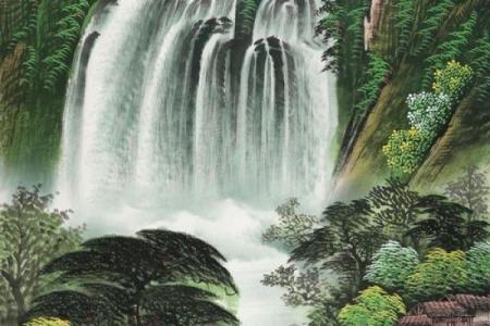 风水国画山水_家里挂聚宝盆山水画真的能改变风水嘛