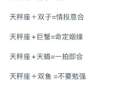 双子和天秤配对