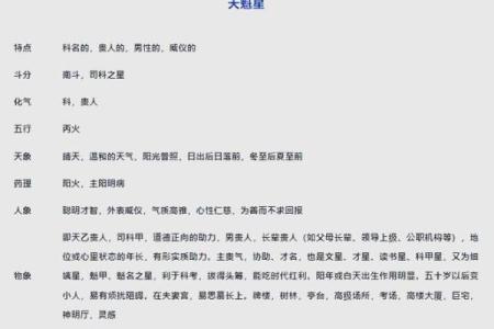 紫微斗数诸星落命宫之：天魁、天钺星详解