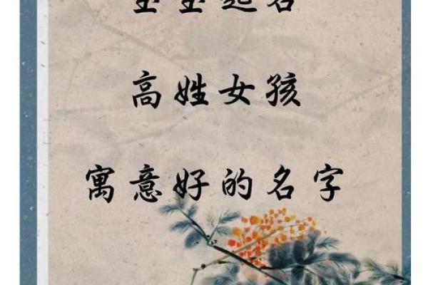 高姓女孩名字大全-高姓女孩起名字大全-高姓名字大全姓名