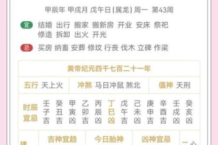 老黄历之每日宜忌十二生肖运势