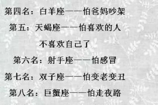 最丑的星座 12星座谁最丑