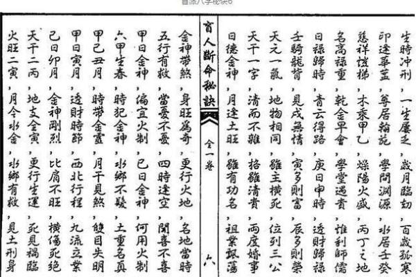 盲派八字算命绝招大全