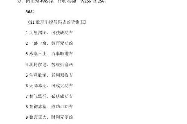 车牌号码吉凶测老黄历