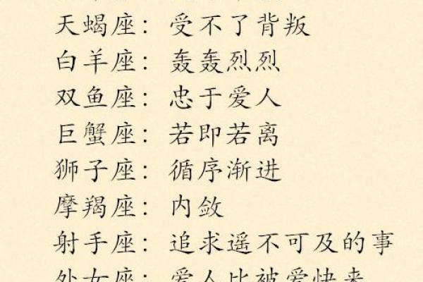十二星座的爱情保鲜期有多长？