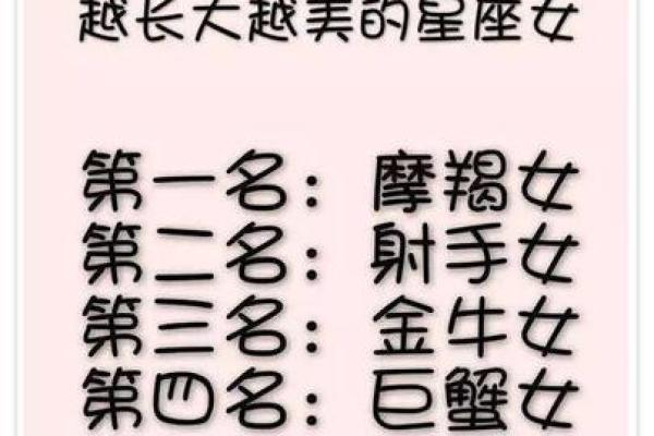 越长越漂亮的星座排名  十二星座什么星座最美