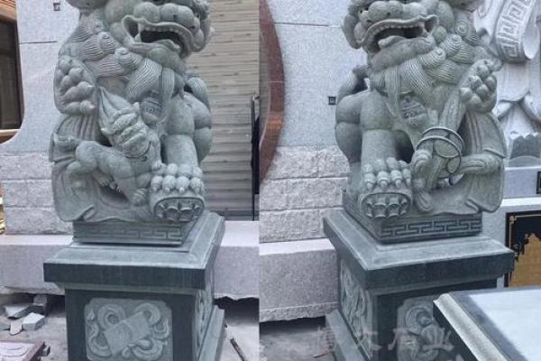 商业风水引财气，石狮子的讲究