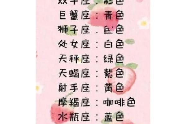 十二星座的倒霉颜色