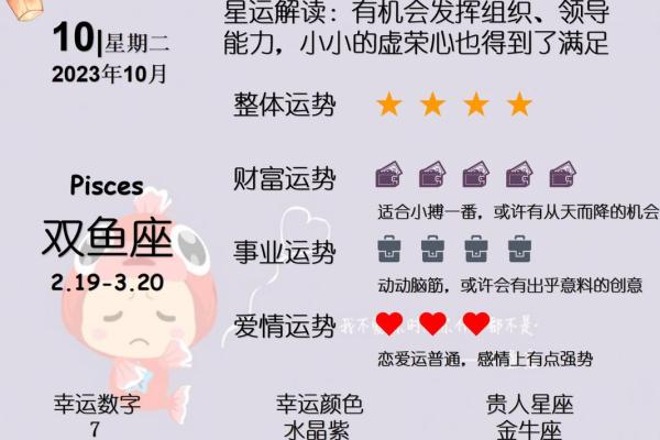十月份最新星座运势双鱼座