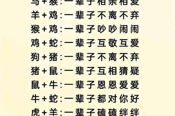 十二生肖婚配大全表 12生肖婚姻最佳配对表图片