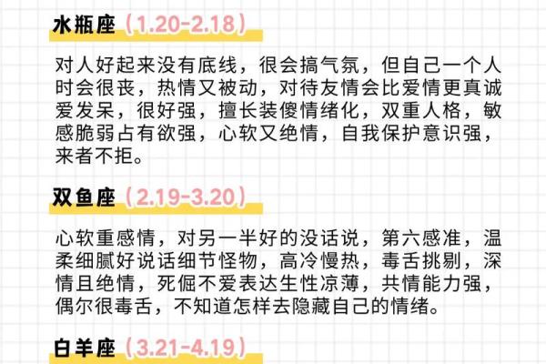 12星座有哪些星座 分别是哪些性格 图片大全
