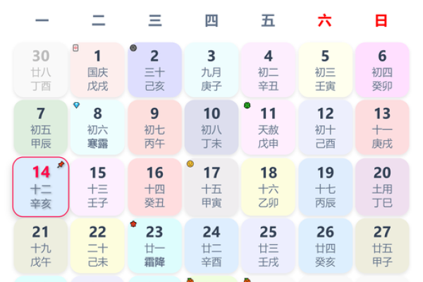 八字算命黄历